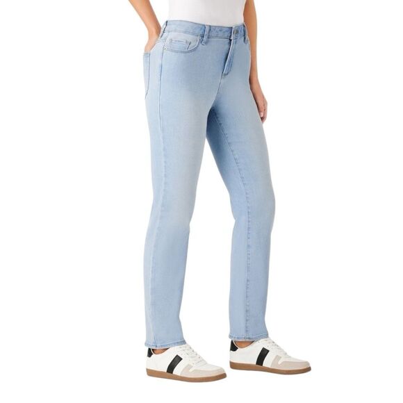 Member's Mark Women's Straight Jeans - Light Wash - Size 14 - Picture 2 of 13